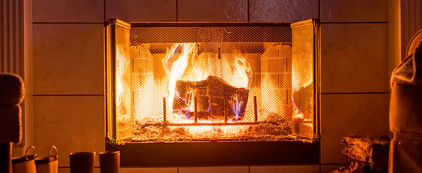 Mendota Hearth Landscape Fireplace Installation in Adelphi, Maryland