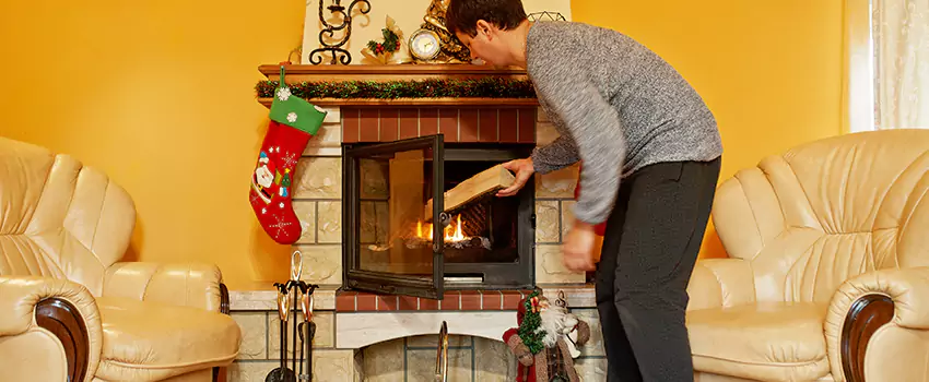 Rusted Metal Fireplace Restoration in Adelphi, Maryland